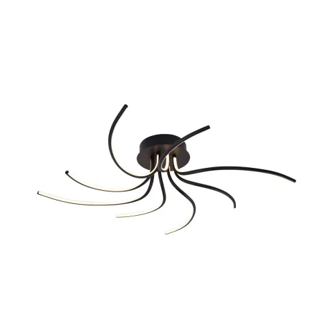 Lustra Plafon DIOGO 2200012-BK Zumaline LED, Negru, Polonia