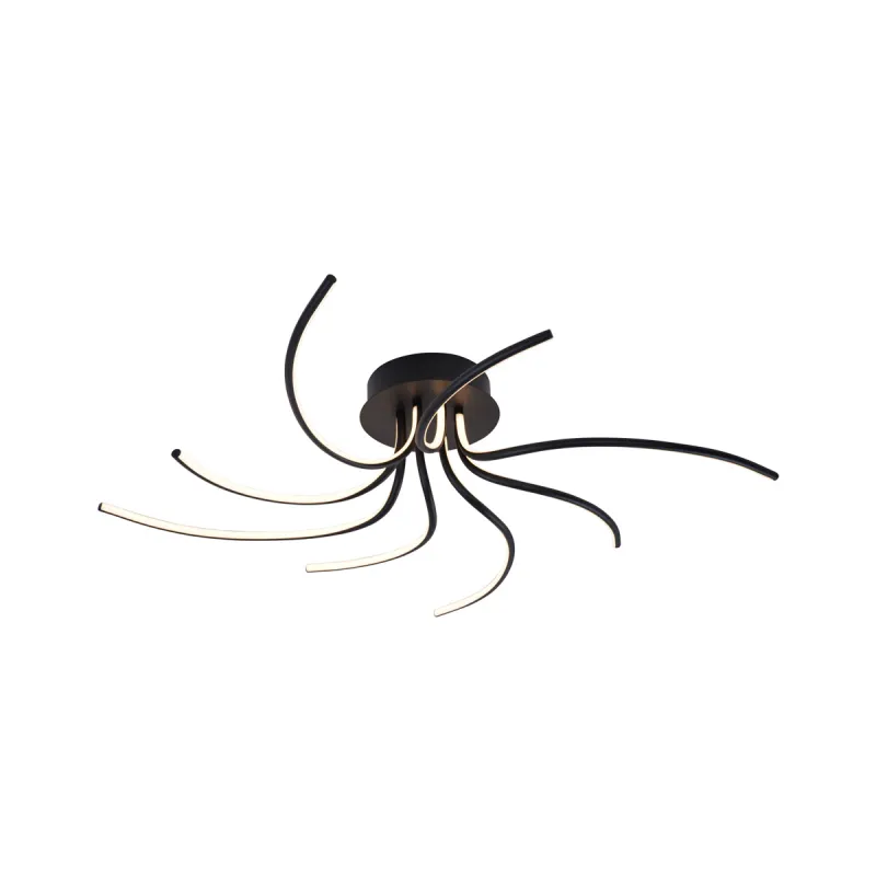 Lustra Plafon DIOGO 2200012-BK Zumaline LED, Negru, Polonia