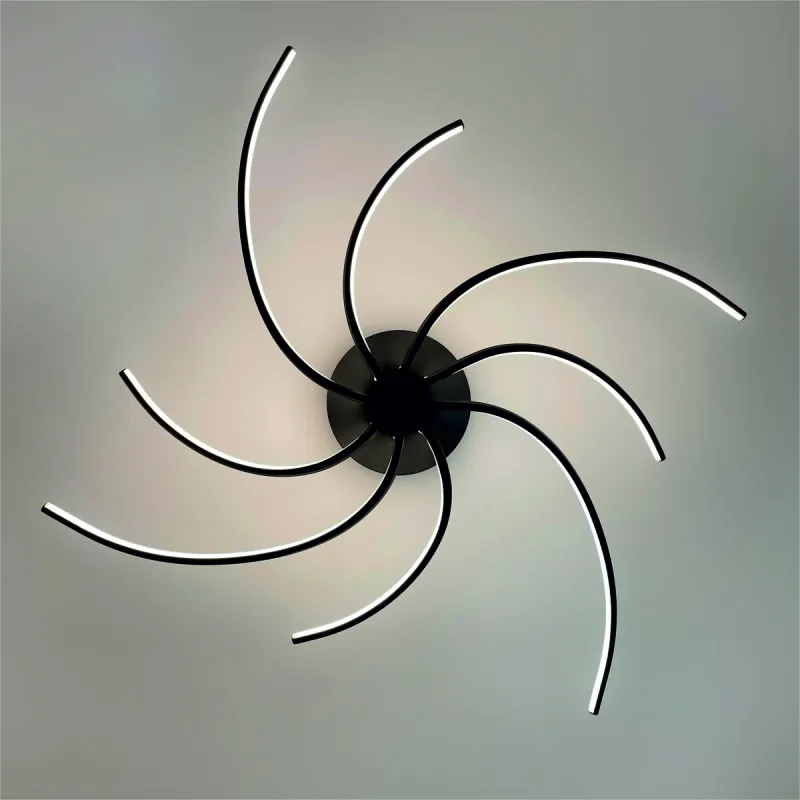 Lustra Plafon DIOGO 2200012-BK Zumaline LED, Negru, Polonia