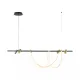 Suspensie BALBO 2200277L Zumaline LED, Negru, Polonia