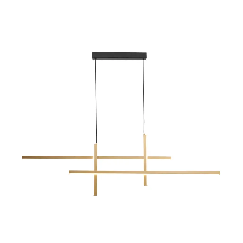 Suspensie EDGE 22008P-BK/GD Zumaline LED, Auriu, Polonia