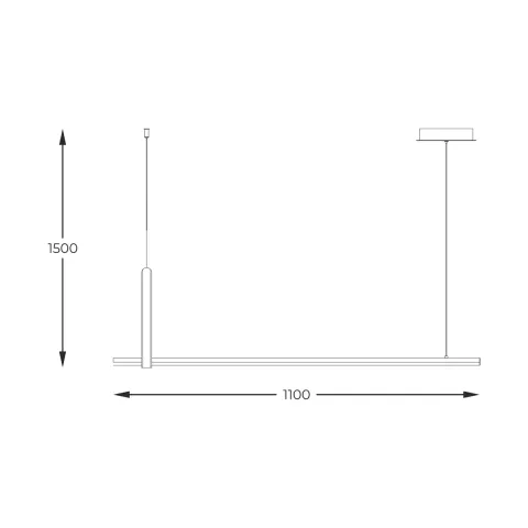 Suspensie CLAUD 22806M-WOOD Zumaline LED, Negru, Polonia