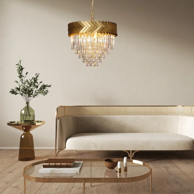 Candelabru LYON 23910/9 Zumaline E14, Auriu, Polonia