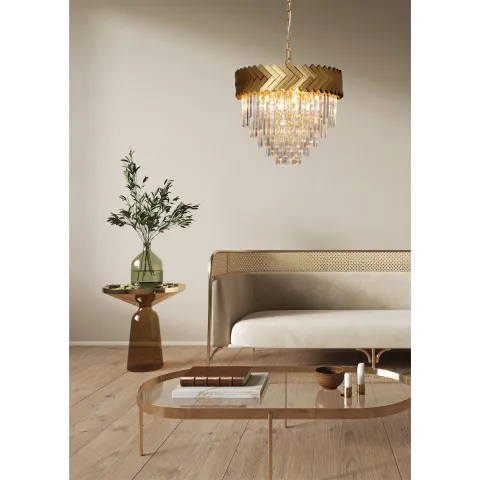 Candelabru LYON 23910/9 Zumaline E14, Auriu, Polonia