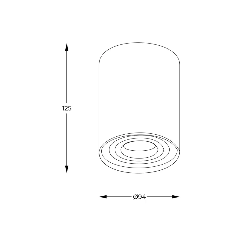 Downlight Aplicat RONDOO SL1 45519-N Zumaline GU10, Alb, Polonia