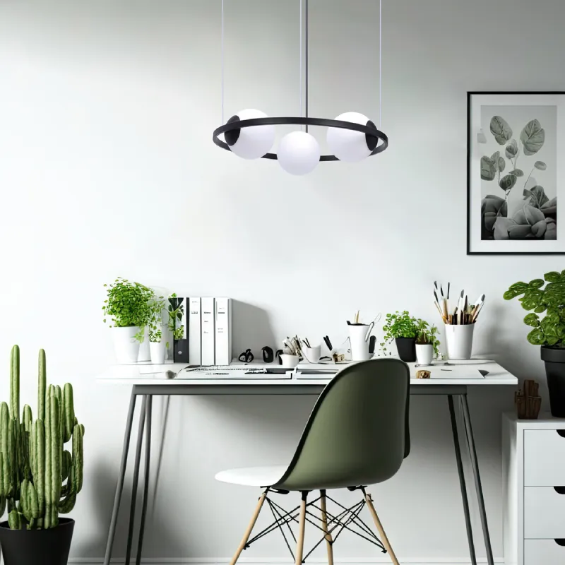 Suspensie ORBIT 5004 Zumaline E27, Negru, Polonia