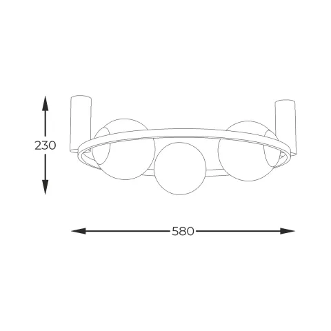 Lustra Plafon ORBIT 5008 Zumaline E27, Negru, Polonia