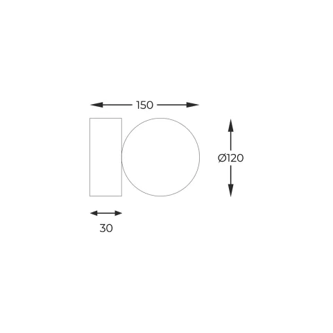 Aplica ALI 5647 Zumaline G9, Negru, Polonia