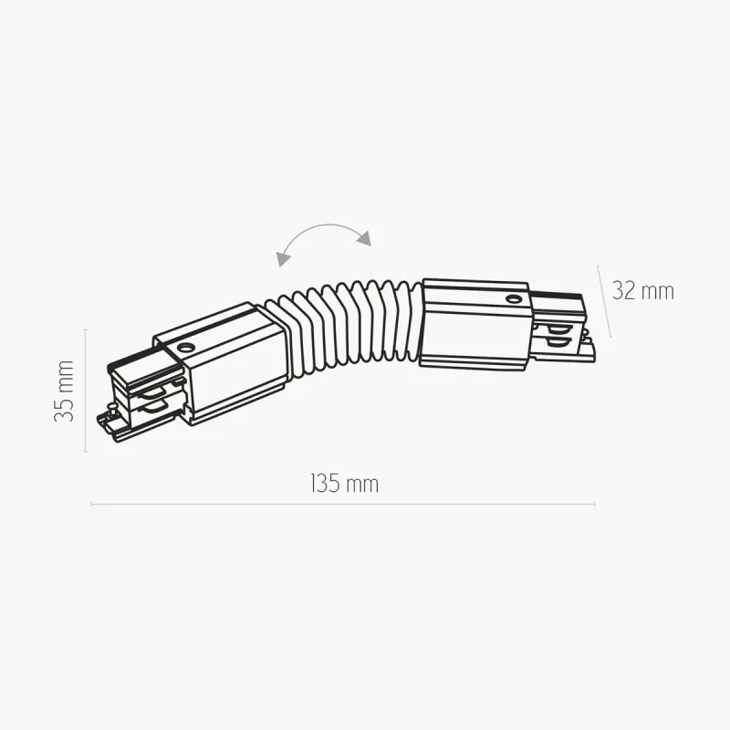 Conector Electric Sina 3 Faze   CZNIK ELASTYCZNY TR JOBWODOWY CZARNY 8050 Zumaline Negru, Polonia