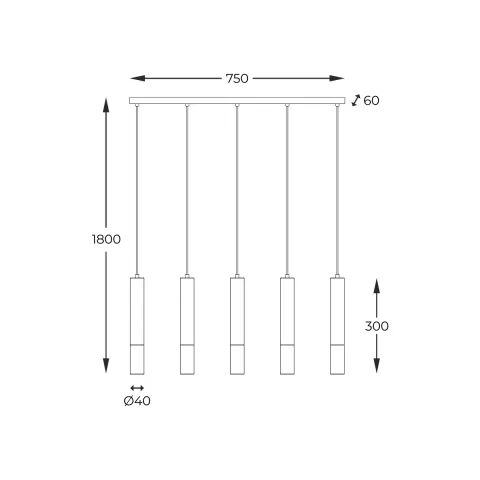 Suspensie MADERA 8620403 Zumaline G9, Lemn, Polonia