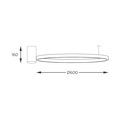 Lustra Plafon HORIK 89429-60BK Zumaline LED, Negru, Polonia