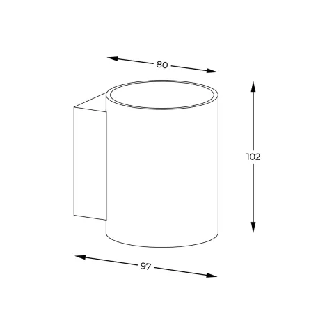 Aplica Exterior SOLA WL ROUND WHITE 91060-N Zumaline G9, Alb, Polonia