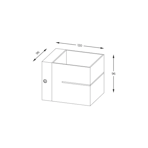 Aplica Exterior TRANSFER WL 2 WHITE 91066-N Zumaline G9, Alb, Polonia