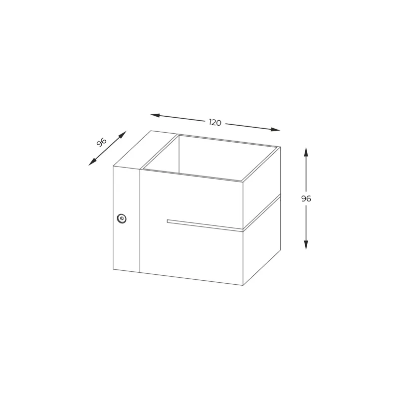 Aplica Exterior TRANSFER WL 2 WHITE 91066-N Zumaline G9, Alb, Polonia