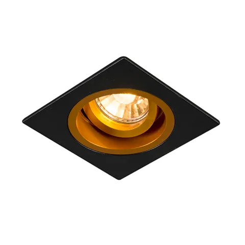 Downlight Incastrat CHUCK DL SQUARE BLACK- GOLD 92706-N Zumaline GU10, Negru, Polonia