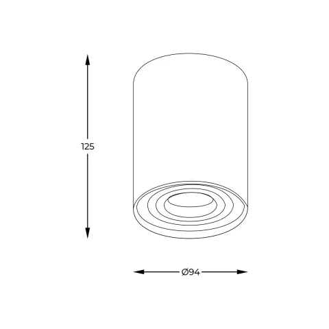 Downlight Aplicat RONDOO SL1 94354-N Zumaline GU10, Auriu, Polonia