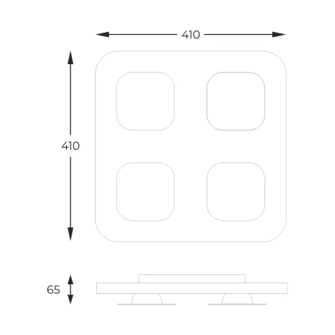 Lustra Plafon CONSTELLATION A0563-04H-S8TH Zumaline LED, Alb, Polonia