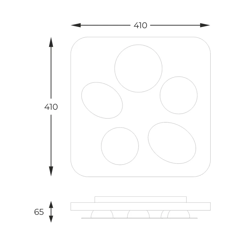 Lustra Plafon CONSTELLATION A0563-05H-S8TH Zumaline LED, Alb, Polonia