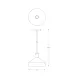 Pendul SIGMA A8016L Zumaline E27, Negru, Polonia