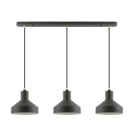 Suspensie SIGMA A8016S-3A Zumaline E27, Negru, Polonia
