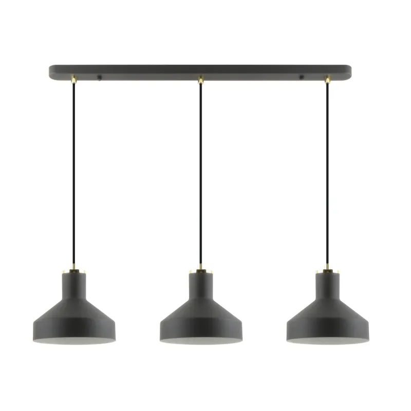 Suspensie SIGMA A8016S-3A Zumaline E27, Negru, Polonia