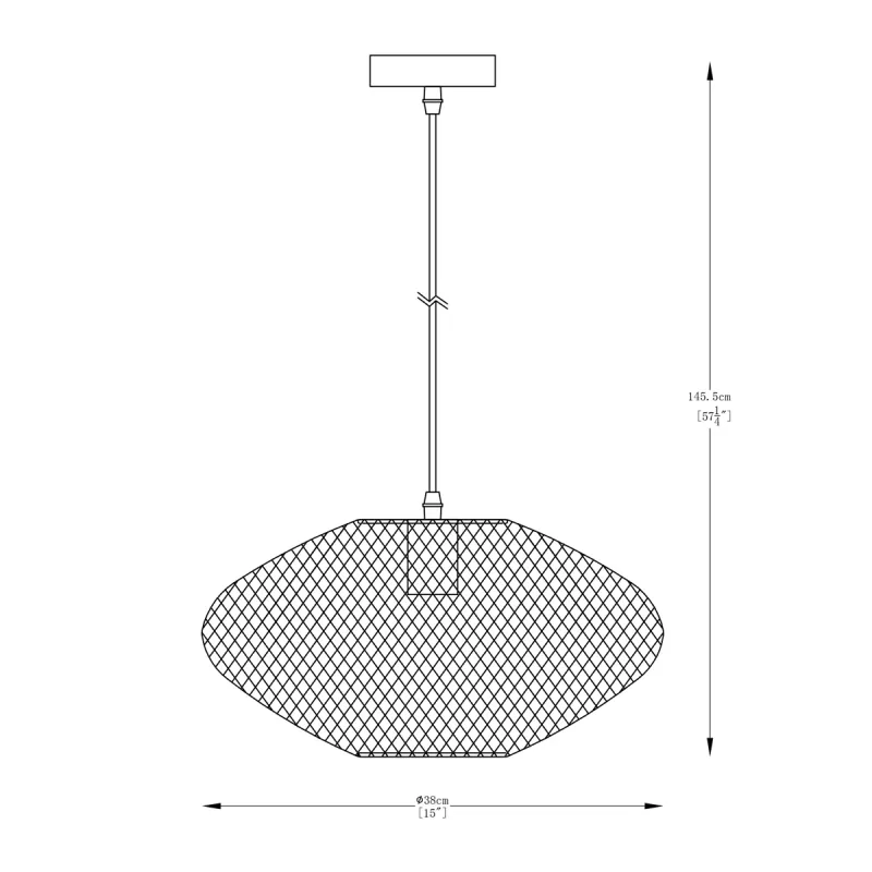 Pendul ORION A8032-BK Zumaline E27, Negru, Polonia
