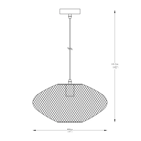 Pendul ORION A8032 Zumaline E27, Auriu, Polonia
