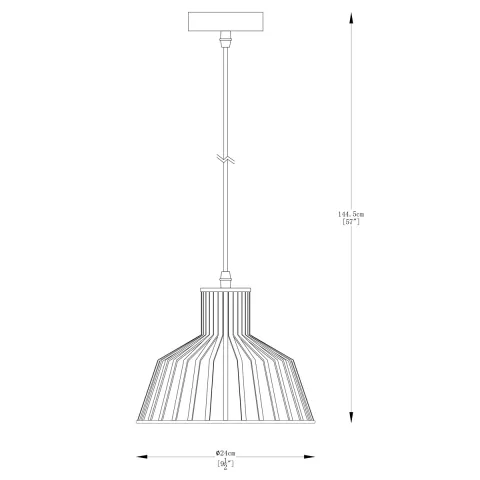 Pendul DOLIA A8078-GLD Zumaline E27, Auriu, Polonia