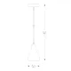 Pendul MORA A8102-1 Zumaline E27, Negru, Polonia