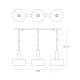 Suspensie LEO A8133-3A Zumaline E27, Negru, Polonia