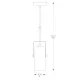 Pendul RESI A8165-1 Zumaline E27, Negru, Polonia
