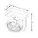 Downlight Aplicat MASTER ACGU10-180-N Zumaline GU10, Alb, Polonia