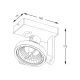 Downlight Aplicat MASTER ACGU10-181-N Zumaline GU10, Negru, Polonia