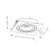 Downlight Incastrat CHUCK ARGU10-040-N Zumaline GU10, Alb, Polonia