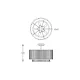 Lustra Plafon SERGIO C0528-05H-F4AC Zumaline E14, Crom, Polonia