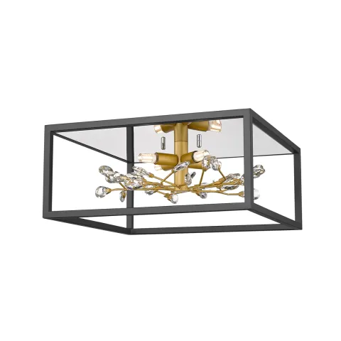 Lustra Plafon SPRING C0578-04A-B5TF Zumaline G9, Auriu, Polonia