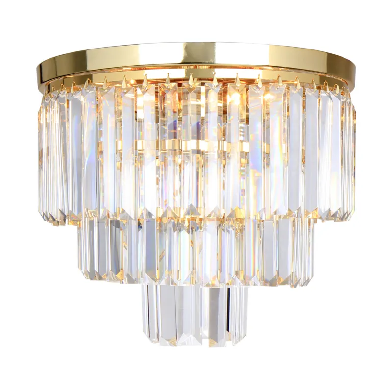 Lustra Plafon AMEDEO C17106/1 Zumaline E27, Auriu, Polonia