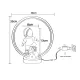 Veioza Copii ASTRONAUTA EX15S016-1 Zumaline LED, Multicolor, Polonia