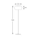 Lampadar CRYSTAL F0076-04A-F4FZ Zumaline G9, Argintiu, Polonia