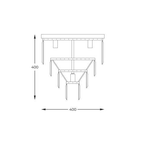 Lustra Plafon AMEDEO FC17106/4+1-CHR Zumaline E14, Crom, Polonia