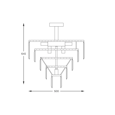 Candelabru AMEDEO FC17106/6+3+1-CHROME+CL Zumaline E14, Crom, Polonia