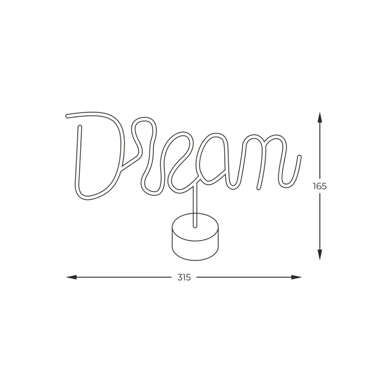 Lampa Decorativa NEON DREAM LED FM-JNL33 Zumaline LED, Alb, Polonia