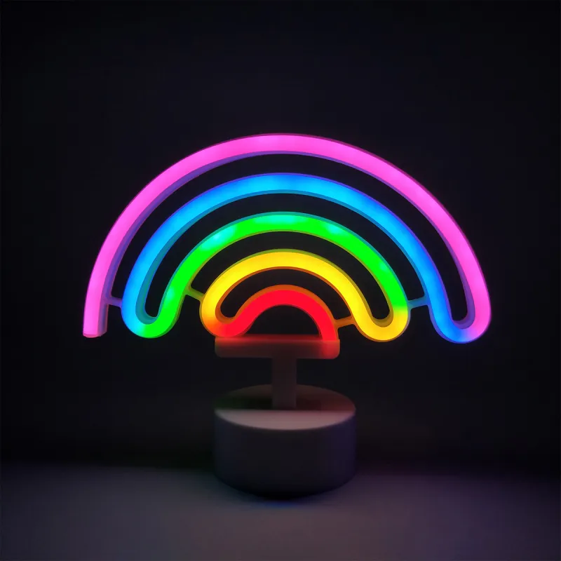 Lampa Decorativa NEON RAINBOW LED FM-NB04 Zumaline LED, Roz, Polonia