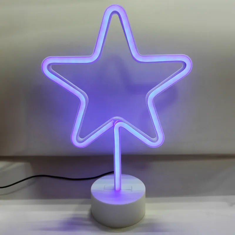 Lampa Decorativa  NEON STAR LED FM-NB20 Zumaline LED, Alb, Polonia