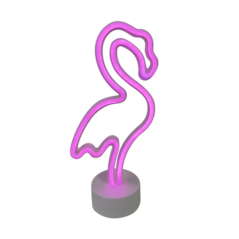 Lampa Decorativa NEON FLAMINGO LED FM-NB23 Zumaline LED, Roz, Polonia