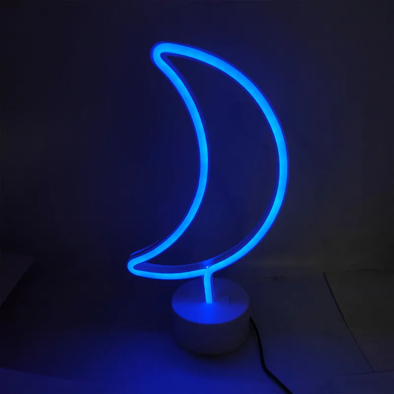 Lampa Decorativa NEON MOON LED FM-NB27 Zumaline LED, Alb, Polonia