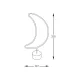 Lampa Decorativa NEON MOON LED FM-NB27 Zumaline LED, Alb, Polonia