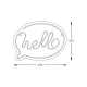 Lampa Decorativa NEON HELLO LED FM-NL41 Zumaline LED, Roz, Polonia