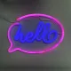 Lampa Decorativa NEON HELLO LED FM-NL41 Zumaline LED, Roz, Polonia