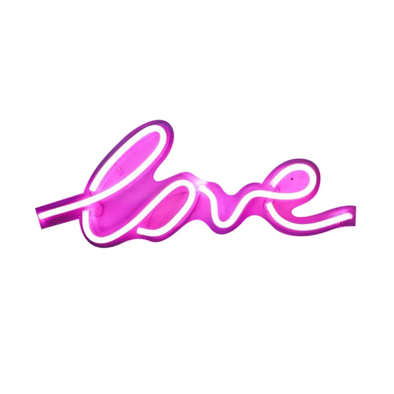 Lampa Decorativa NEON LOVE LED FM-WN01 Zumaline LED, Roz, Polonia